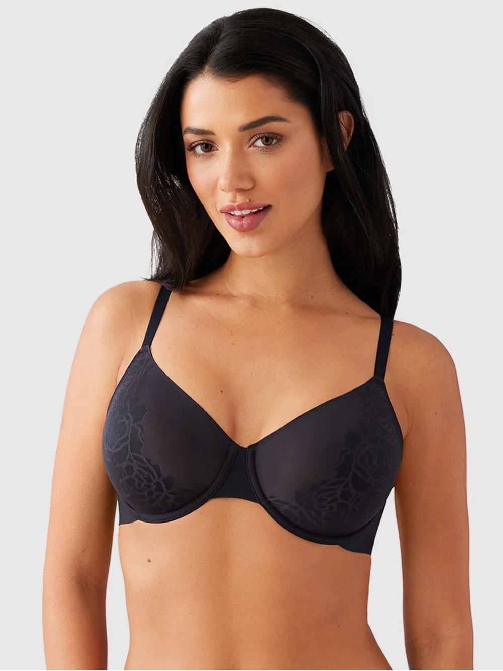 Wacoal Confidence Boost™ Lace Underwire Bra Black 34G